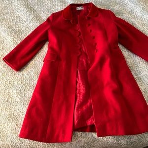 Red wool coat - Emily Jane